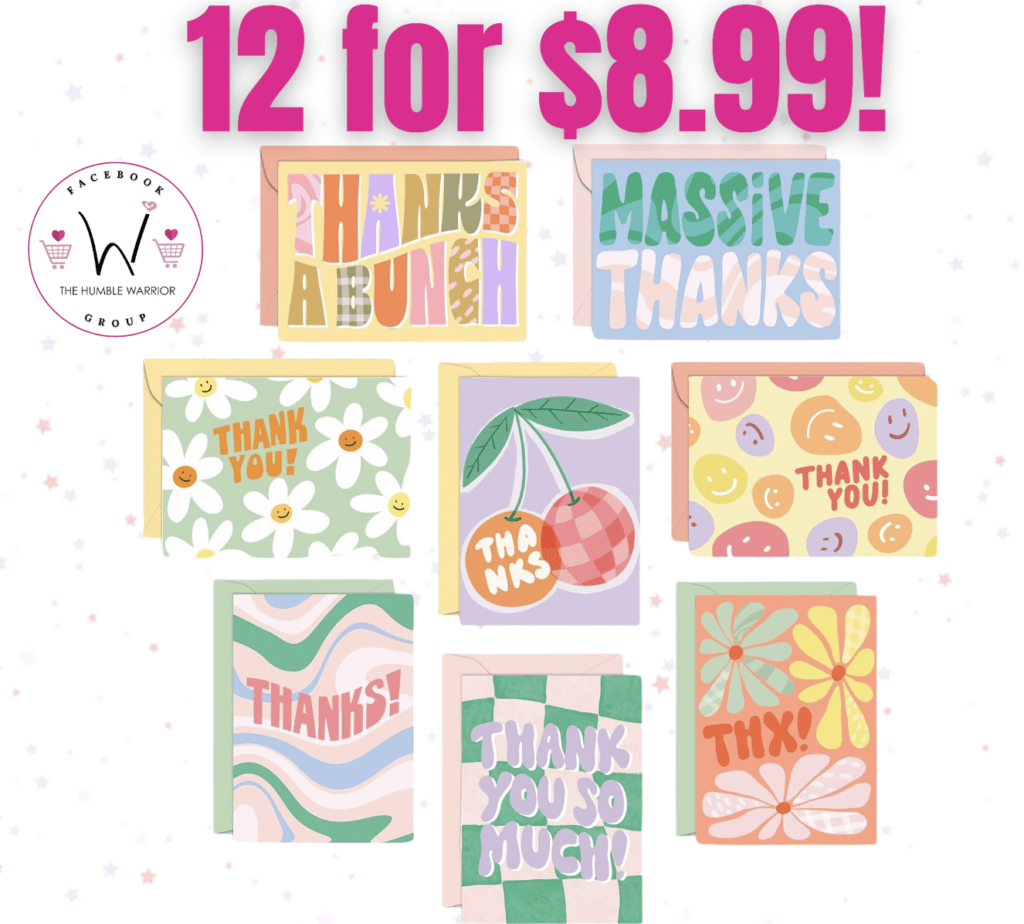 24 Pack of Thank You Cards!